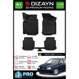 Modifiyecim Vw Golf 4 3D Pro Havuzlu Paspas 1997-2005 A+ Kalite 3DS-SDZ217 - Siyah
