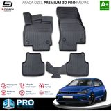 Modifiyecim Vw Golf 7 3D Pro Havuzlu Paspas 2012-2020 A+ Kalite 3DS-SDZ009 - Siyah