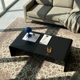 Modilab Modern Metal Orta Sehpa- Minimal Dikdörtgen Salon Sehpası - siyah