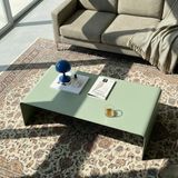 Modilab Modern Metal Orta Sehpa- Minimal Dikdörtgen Salon Sehpası - yeşil