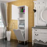MODİLAYN 45x160 TEK KAPAKLI AÇIK RAFLI SEPETLİ BANYO DOLABI