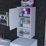 Modilayn 50 x 85 x 32.5 Asma Dolap Çok Amaçlı Banyo Dolabı Çamaşır Makina Üstü Asma Dolap
