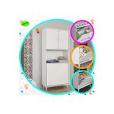 Modilayn 75 x 165 x 30 cm ARD-141 2 Kapaklı 2 Bölmeli Sepet Raflı Banyo Dolabı Kirli Çamaşır Dolabı