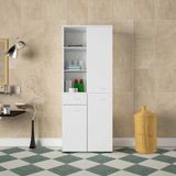 Modilayn Afra 55x173x32,5 Çok Amaçlı Banyo Mutfak Erzak Kavonoz Kiler Ayakkabı Dolabı