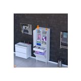Modilayn Afra 65X173x32,5Cm 1 Çekmece, 1 Göz Sepet, 1 Kapak, 6 Raf Dar Alan Banyo Dolabı