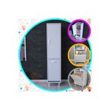 Modilayn Alaçatı 35x136 cm Çamaşır Sepetli Dolap Banyo Dolabı Kirli Çamaşır Dolabı Havlu Dolabı