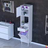 Modilayn Arda 35X173x32,5 Cm 1 Çekmece 1 Göz Sepet Ve 3 Raf Akıllı Dolap