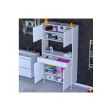 Modilayn Arda Banyo Dolabı 95X173x32,5Cm 1 Çekmece 4 Kapak Ve 6 Raflı İhtiyaca Uygun Kolay Kurulum