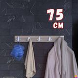 Modilayn Arı 9 Kancalı Banyo Askısı 3' Lü Set 36,4X9,6 Cm Şık Tasarım Ekstra Düzen Ve Yer Tasarrufu