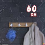 Modilayn Arı Serisi 12 Kancalı (56,4X9,6 Cm) Banyo Askısı - 4'Lü Set | Ekstra Düzen Ve Yer Tasarrufuankastre Dolap (60X185,9X56 Cm): 1 Kapaklı Mini/Midi Mikrodalga Fırın Dolabı