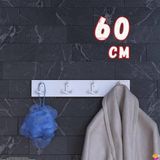 Modilayn ARI Serisi 1(56,4x9,6 cm)2 Kancalı Banyo Askısı - 4'lü Set | Ekstra Düzen ve Yer Tasarrufu