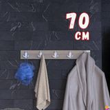 Modilayn ARI Serisi (66,4x9,6 cm) 15 Kancalı - 5'li Set Banyo Askısı | Ekstra Düzen ve Yer Tasarrufu