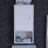 modilayn Armin 50 x 85 x 32,5 cm Makine Üstü Asma ve Çok Amaçlı Banyo Dolabı - Beyaz - Ebat