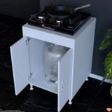 Modilayn Aymen 60 Cm Tüp Bölmeli Set Üstü Ocak Altı Dolabı - Mutfak Tüp Gizleme Modülü