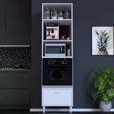 Modilayn Ayq (60X217x56 Cm) Boyutunda Ankastre 1 Kapaklı Mini/Midi Mikrodalga Fırın Dolabı