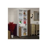 Modılayn Cevher Banyo Cok Amacli Banyo Dolabi, Ceviz Beyaz
