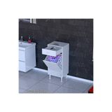 Modilayn Çok Amaçlı Dolap 45 x 88 x 32 cm Sepetli Kirli Çamaşır Dolabı Raflı Mutfak Dolabı Banyo Dolabı