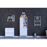 Modilayn Dilsu 55X160 Cm Kirli Çamaşır Bölmeli Çok Amaçlı Banyo Dolabı