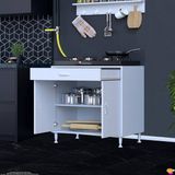 Modilayn Doqu (Xl) Set Ocak Altı Dolap 65X88x56 Cm Çekmeceli, Kapaklı Ve 1 Gözlü Tüp Bölmelidir
