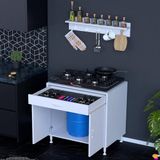 Modilayn DOQU (XXL) Set Ocak Altı Dolap 75x88x48 cm, Çekmeceli, Kpkl, Tüp Bölmeli Ve Baharat Raflı