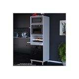 Modilayn Elit Silva 59,6 Cm X 192,2 Cm X 56 Cm Tek Kapaklı Ankastre Fırın Dolabı Beyaz