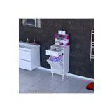 Modilayn Emir 50X88x32,5 Cm 1 Göz Sepetli Kirli Çamaşır Çok Foksiyonlu Düzenleyici Dolap