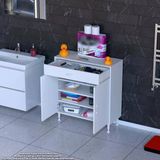Modilayn Emir 70 X 88 X 32,5 Cm 1 Çekmece 2 Kapak 3 Raf 4 Bölme Çok Amaçlı Banyo & Mutfak Dolabı