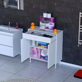 Modilayn Emir 70X88x32,5 Cm 1 Çekmece 2 Kapak 1 Raf 2 Bölme Çok Amaçlı Banyo & Mutfak Dolabı