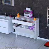 Modilayn Emir 90X88x32,5 Cm 3 Göz Sepetli Düzenleyici Dolap