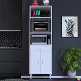 Modilayn Ennet 60X194.6x48 Cm Fırın / Mikrodalga Dolabı 1 Çekmece, 2 Kapaklı. Mutfağınıza Yer Açın!