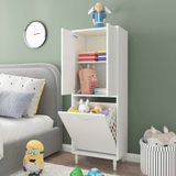 MODİLAYN Gamzem GENÇ ODASI 55x138 cm Oyuncak Sepetli Çocuk Odası Dolabı - Beyaz - 55 x 138 x 32