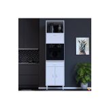 Modilayn Jolly Ankastre Dolap (60X239.7x56 Cm): 1 Çekmece, 3 Kapak, 4 Göz Raflı Mutfak, Kiler Dolabı