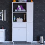 Modilayn Kirli Çamaşır Dolabı Sepetli Banyo Dolabı Mutfak Dolabı Çok Amaçlı Dolap