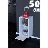Modilayn Loya 32,5 cm Derinlik, 1 Küçük Kapaklı Çok Amaçlı Mutfak Dolabı (Farklı Ölçü Seçenekleri Ile) - 50 x 87,4 x 32,5 - Beyaz