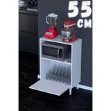 Modilayn Loya 32,5 cm Derinlik, 1 Küçük Kapaklı Çok Amaçlı Mutfak Dolabı (Farklı Ölçü Seçenekleri Ile) - 55 x 87,4 x 32,5 - Beyaz