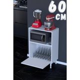 Modilayn Loya 32,5 cm Derinlik, 1 Küçük Kapaklı Çok Amaçlı Mutfak Dolabı (Farklı Ölçü Seçenekleri Ile) - 60 x 87,4 x 32,5 - Beyaz