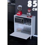 Modilayn Loya 32,5 cm Derinlik, 1 Küçük Kapaklı Çok Amaçlı Mutfak Dolabı (Farklı Ölçü Seçenekleri Ile) - 85 x 87,4 x 32,5 - Beyaz
