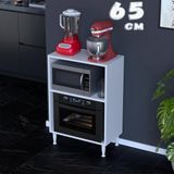 modilayn Loya 32,5 Cm.derinlik, Boş Gözlü Çok Amaçlı Mutfak Dolabı (Farklı Ölçü Seçenekleri Ile) - Beyaz - 65 cm