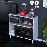 modilayn Loya 32,5 Cm.derinlik, Boş Gözlü Çok Amaçlı Mutfak Dolabı (Farklı Ölçü Seçenekleri Ile) - Beyaz - 90 cm