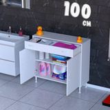 modilayn Luxora Çekmeceli Çok Amaçlı Banyo & Mutfak Dolabı - 100 cm - Beyaz
