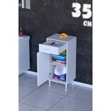 modilayn Luxora Çekmeceli Çok Amaçlı Banyo & Mutfak Dolabı - 35 cm - Beyaz