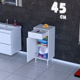modilayn Luxora Çekmeceli Çok Amaçlı Banyo & Mutfak Dolabı - 45 cm - Beyaz