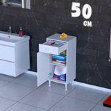modilayn Luxora Çekmeceli Çok Amaçlı Banyo & Mutfak Dolabı - 50 cm - Beyaz