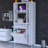 Modilayn Mis Urla Yenice 90 x 183.5 x 32 cm Çok Amaçlı Banyo Dolabı