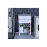Modilayn MODİLAYN 54 x 95,1 x 32 cm 2 Kapaklı 2 Çekmeceli 2 Bölmeli Çok Amaçlı Dolap Banyo Dolabı Ofis Dolabı
