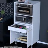 modilayn MODİLAYN BİRCE LİNA 70 x 162,4 x 48 cm 1 ÇEKMECE 2 KAPAK 4 RAF MİKRO DALGA MİNİ FIRIN DOLABI