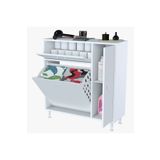Modilayn MODİLAYN YENİCE Çok Amaçlı Banyo Dolabı 90 x 97.5 x 32 cm Kirli Çamaşır Sepetli Dolap