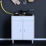 Modilayn Qplas (m) Ocak Altı 1 Çekmece Ve Kapaklı 1 Raflı Set 60 Cm Genişlik 48 Cm Derinlik Beyaz