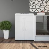 Modilayn Set Altı Dolap Mutfak Dolabı Çekmeceli Dolap 2 Kapaklı Cok Amaclı Dolap - MDF & Suntalam