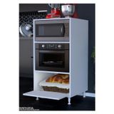 Modilayn Silva 1 Kapaklı 59,6 x 119,2 x 56 cm Mini Fırın Mikrodalga Fırın Dolabı Çok Amaçlı Mutfak Dolabı